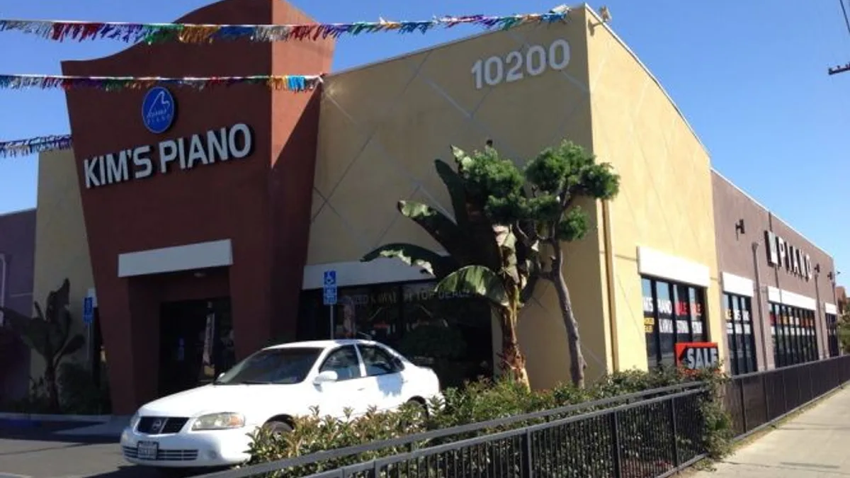 Kim's Piano Stanton showroom, 10200 Beach Blvd, Stanton