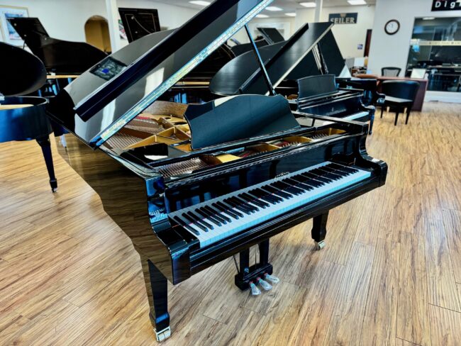 New Estonia Model L210 Grand Piano Ebony Polish - Image 4