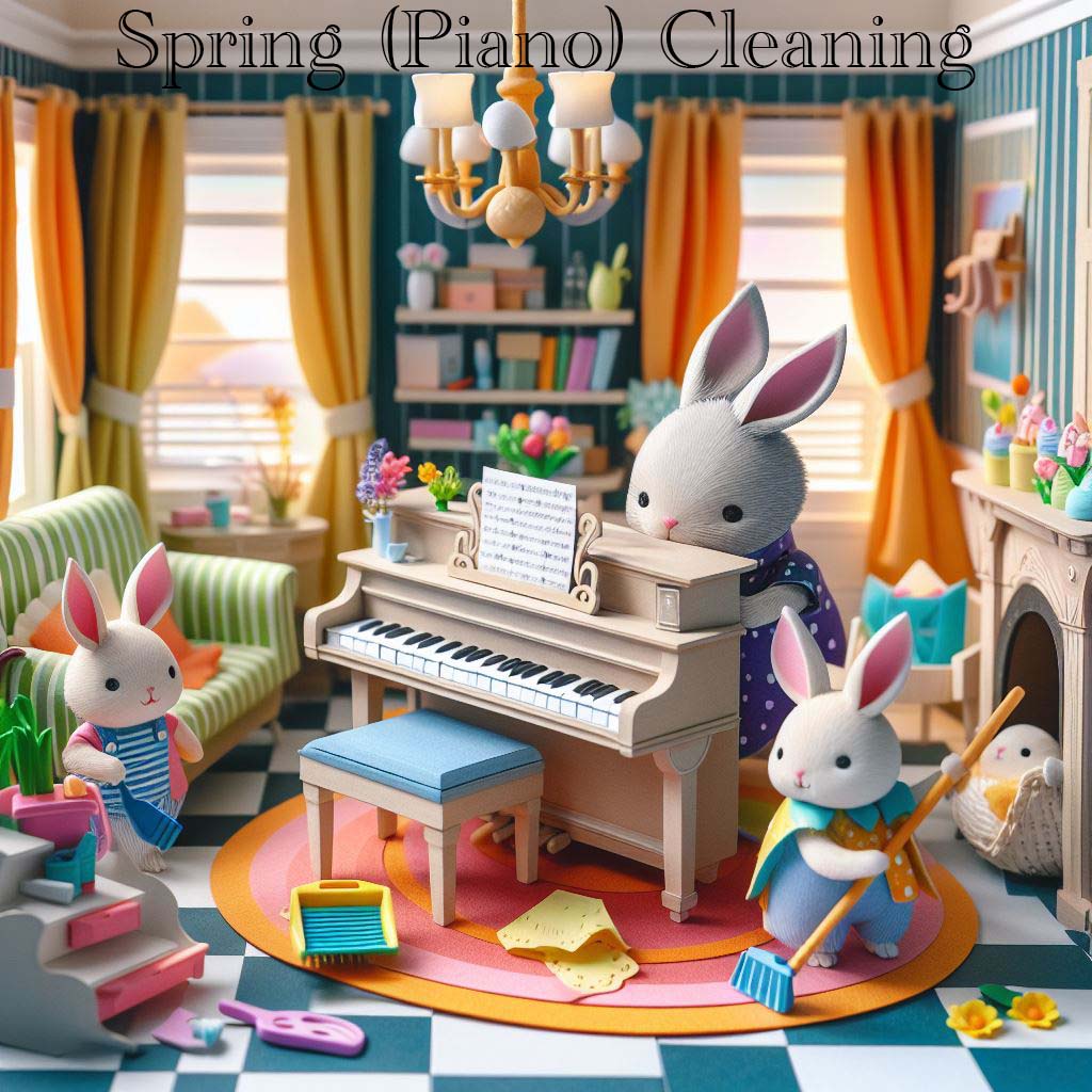 A Bunny’s Guide to Spring Cleaning & Piano Care