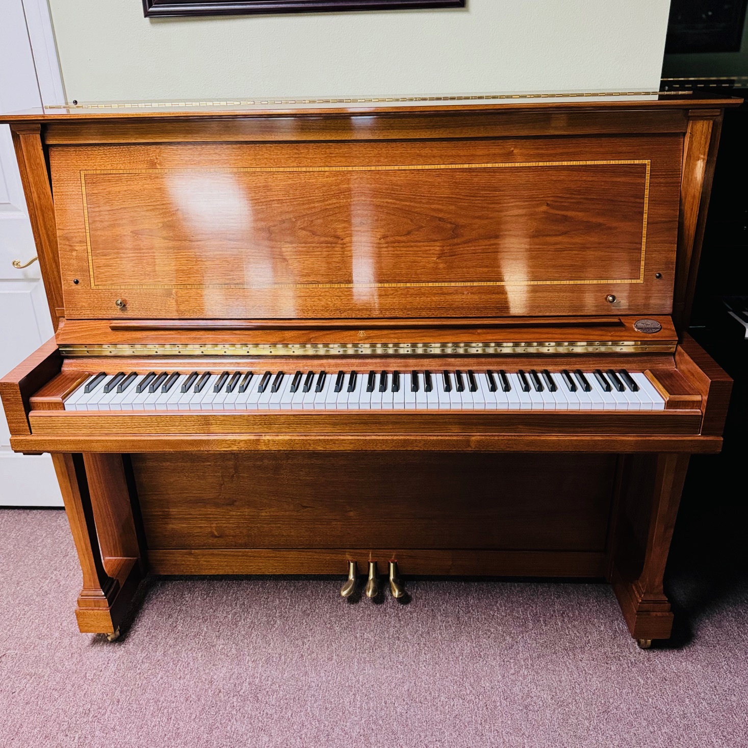 2014 Steinway & Sons K52 Upright Piano Walnut Finish “The Crown Jewel Collection”