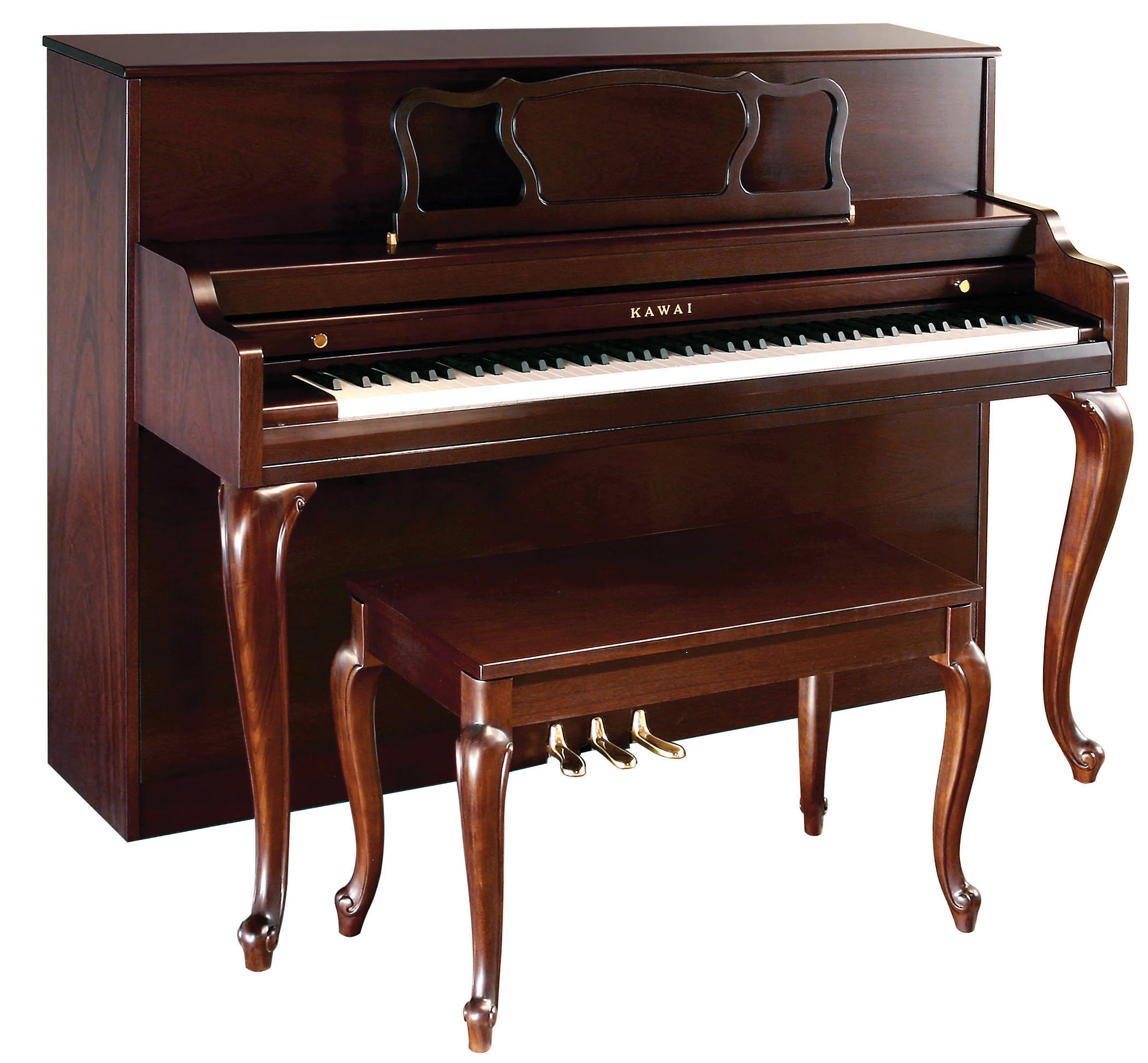 Kawai 508 Decorator Console Upright Piano Mahogany Satin