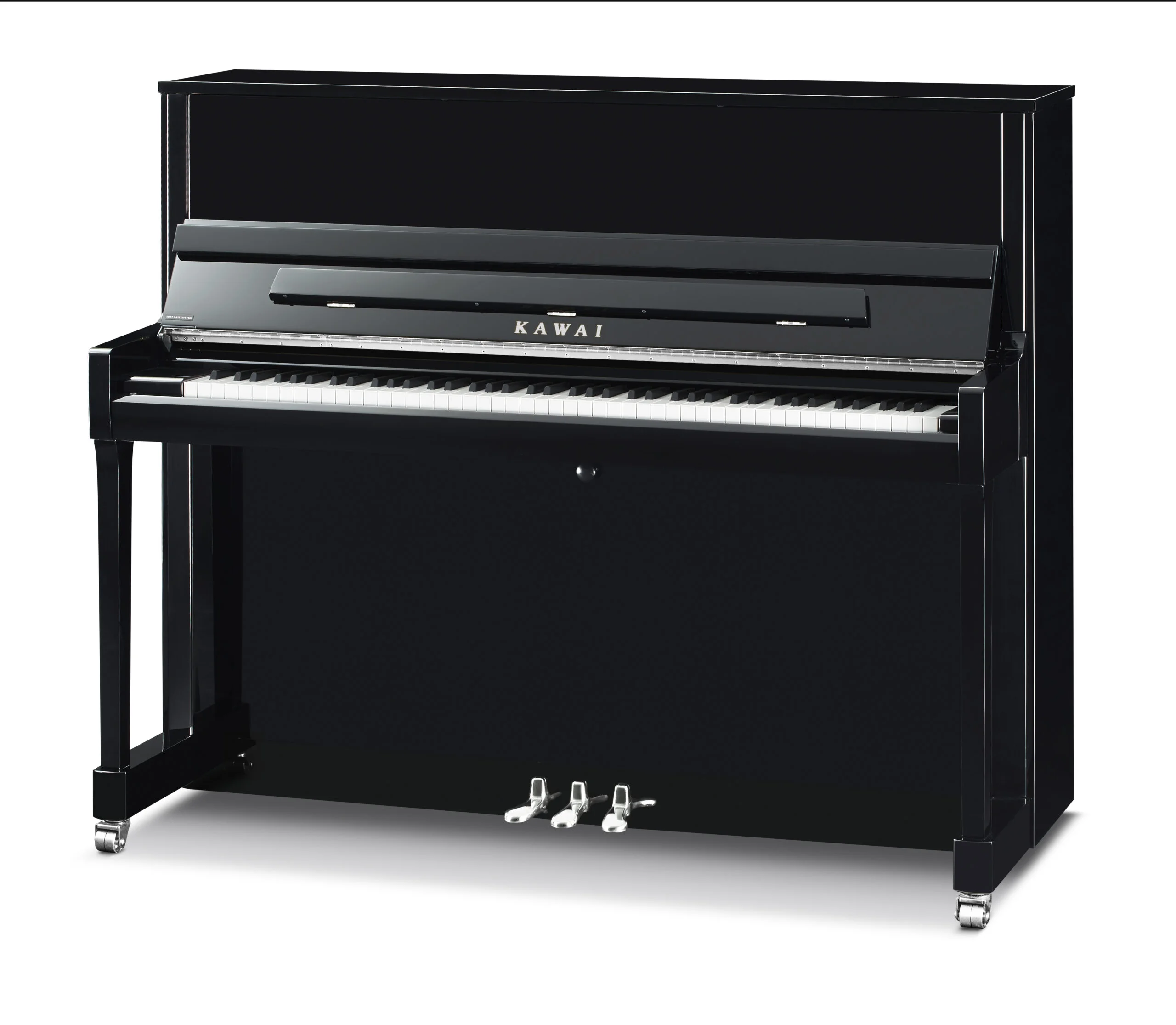 Kawai K-300 K Series Professional Upright Ebony Polish w/ Nickel Hardware