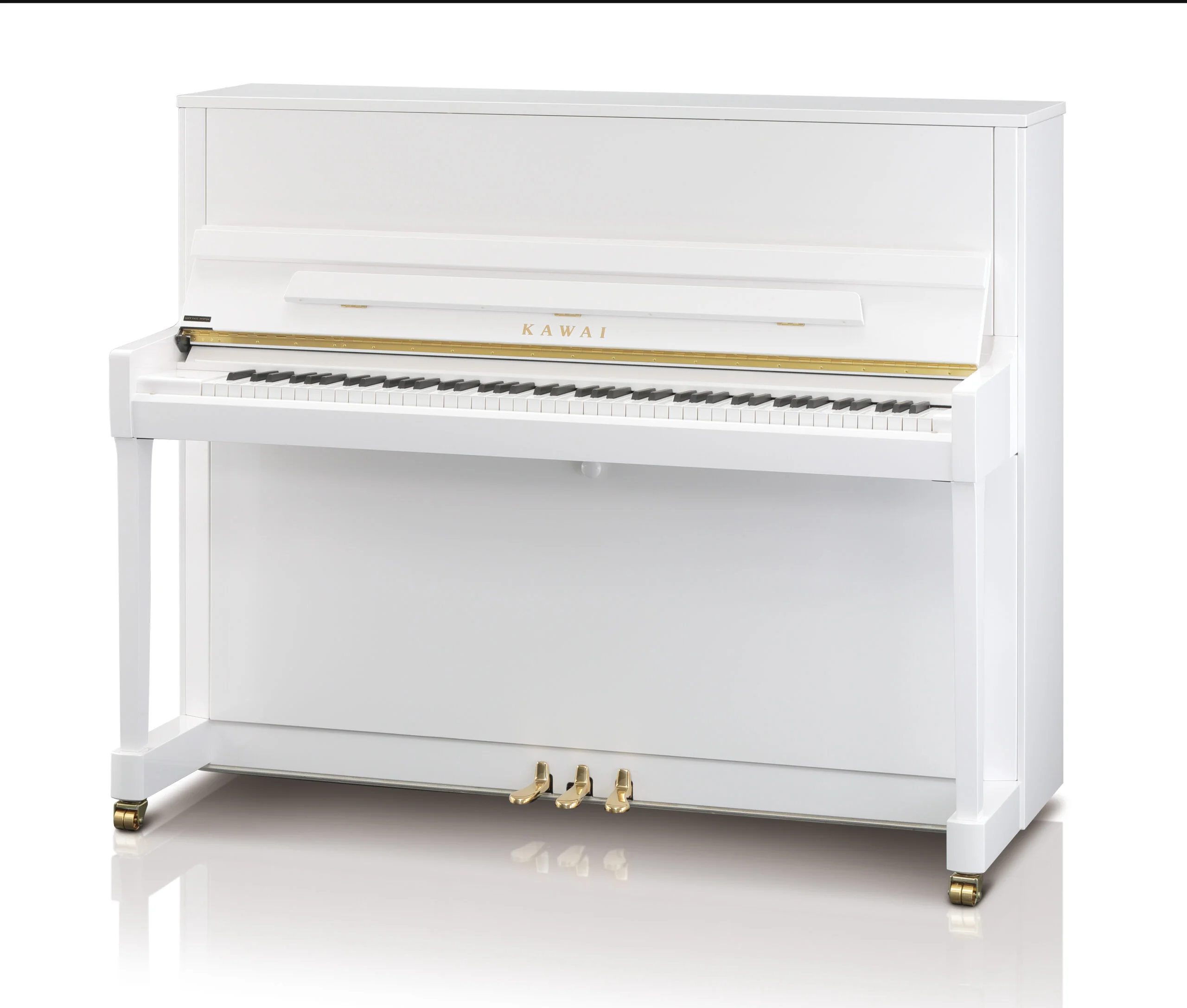 Kawai K-300 K Series Professional Upright Snow White Polish