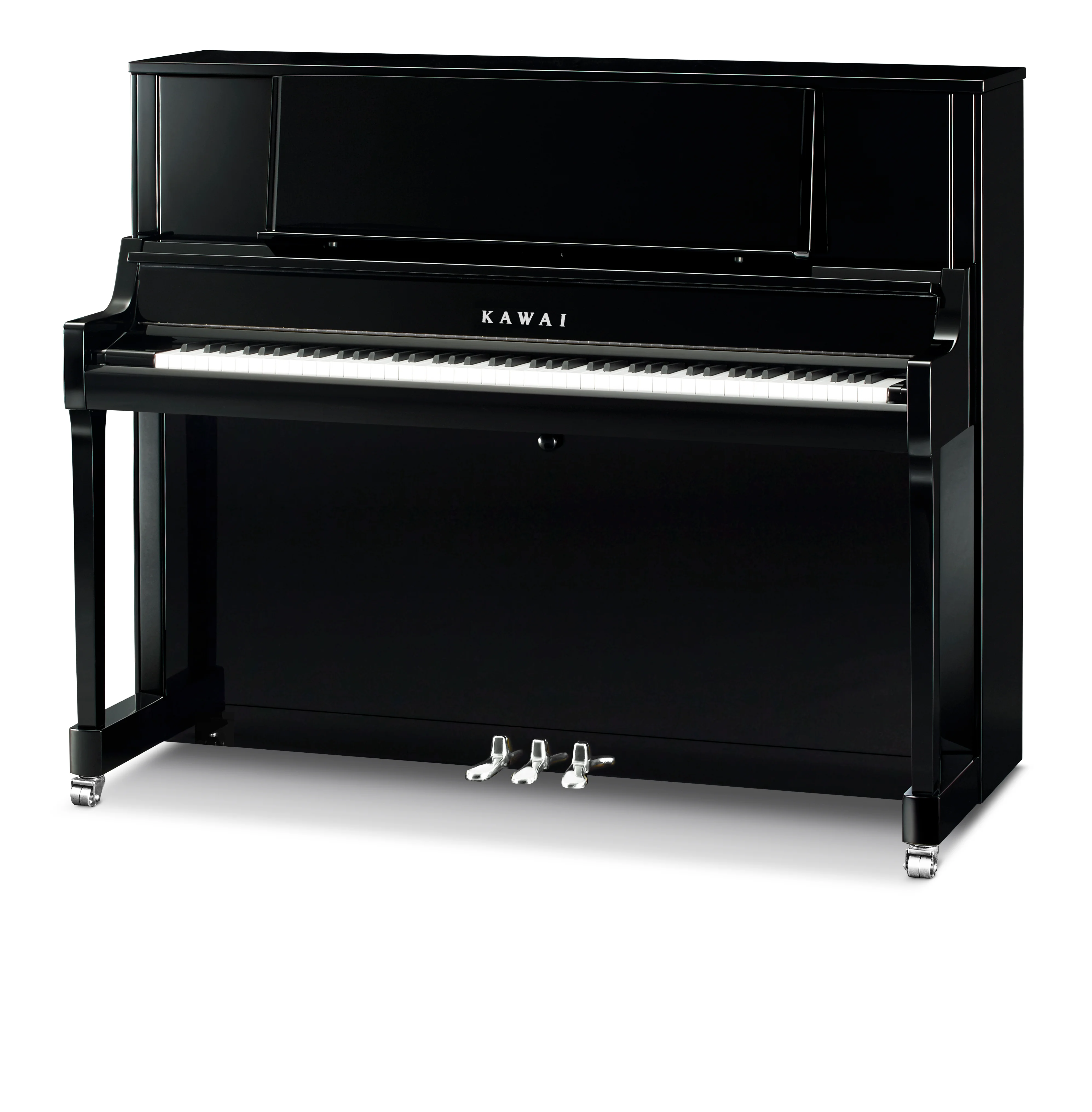 Kawai K-400 K Series Professional Upright Ebony Polish w/ Nickel Hardware