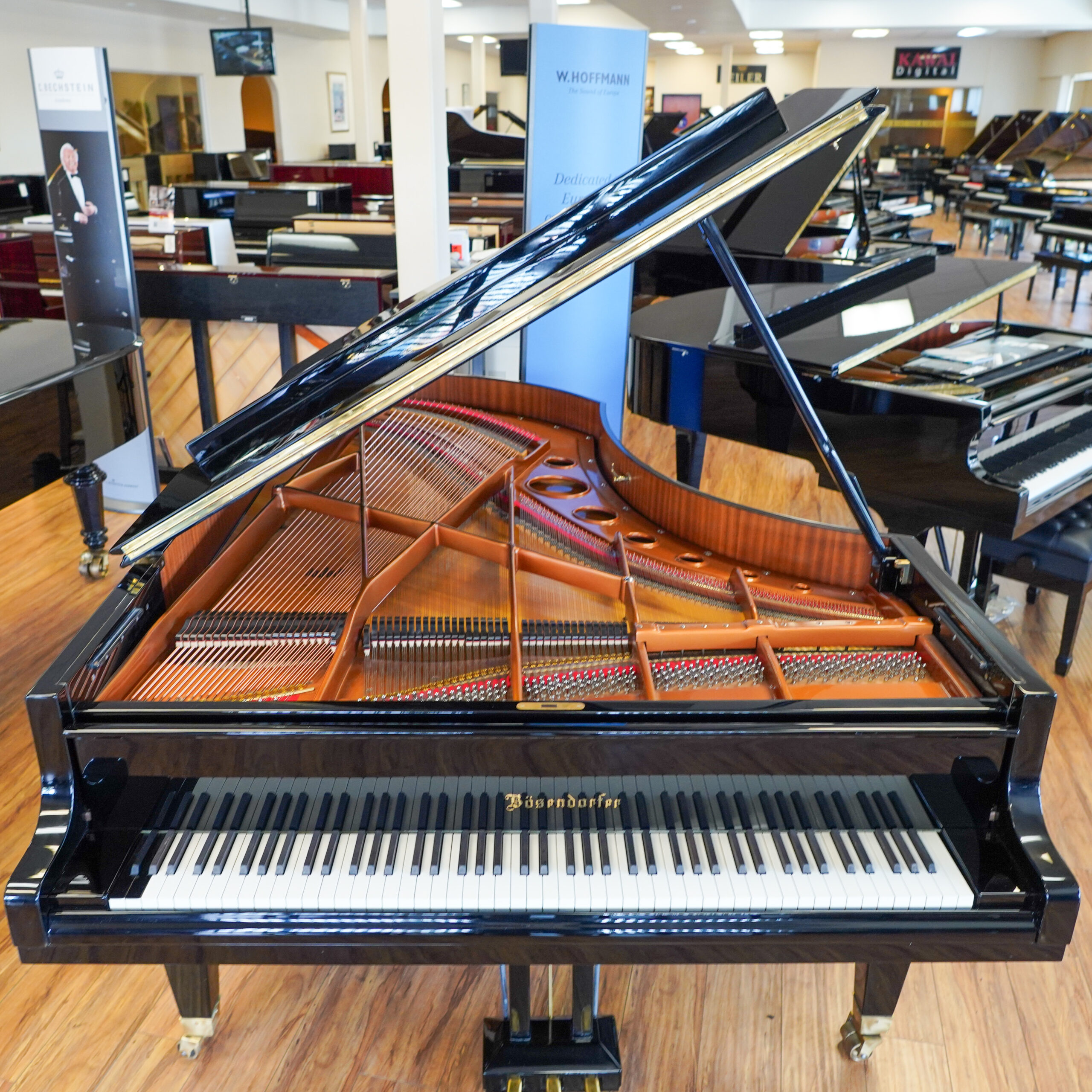 Bösendorfer 225 Imperial Line Grand Piano Ebony Polish