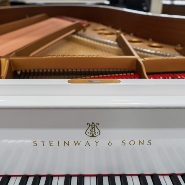 1910 Steinway & Sons Model O Grand Piano White Polish - Image 4