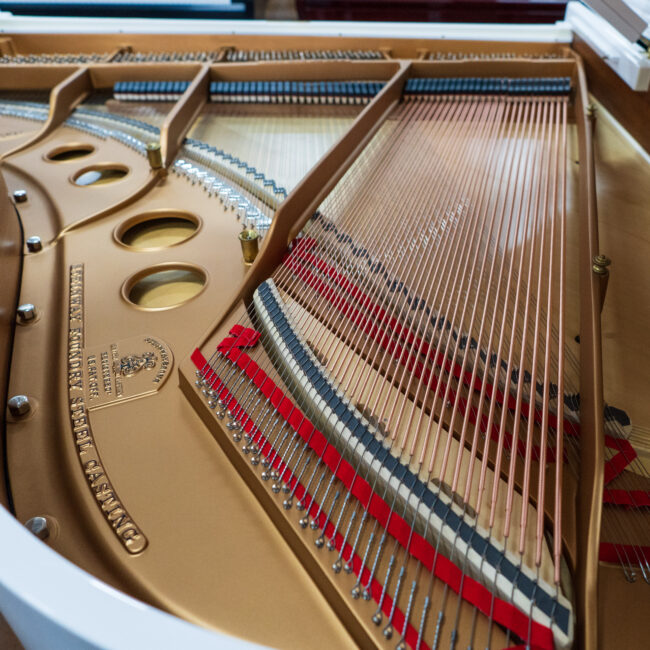 1910 Steinway & Sons Model O Grand Piano White Polish - Image 6