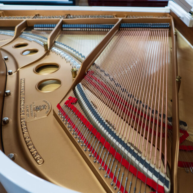 1910 Steinway & Sons Model O Grand Piano White Polish - Image 6