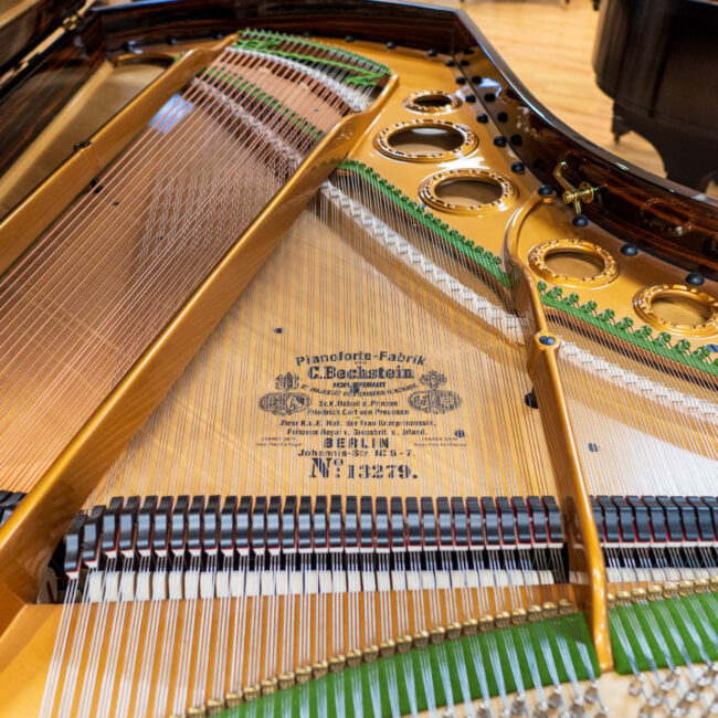 C. Bechstein Grand Piano Macassar Wood Finish Premium Restoration - Image 6