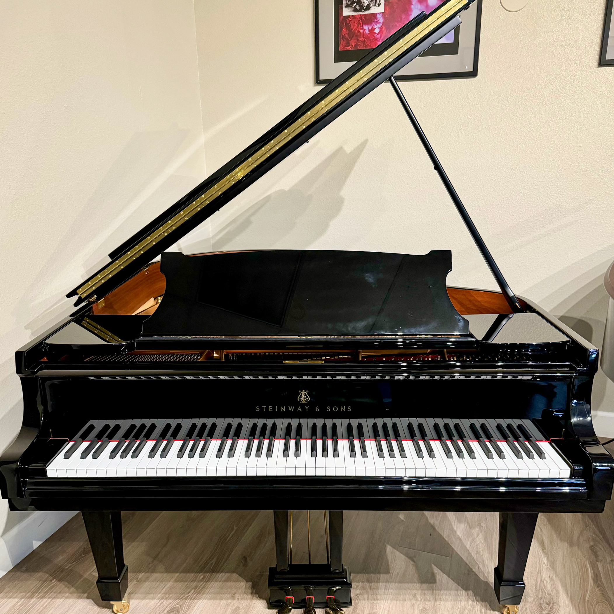 1933 Steinway & Sons Model M Grand Piano European Restored Ebony Polish