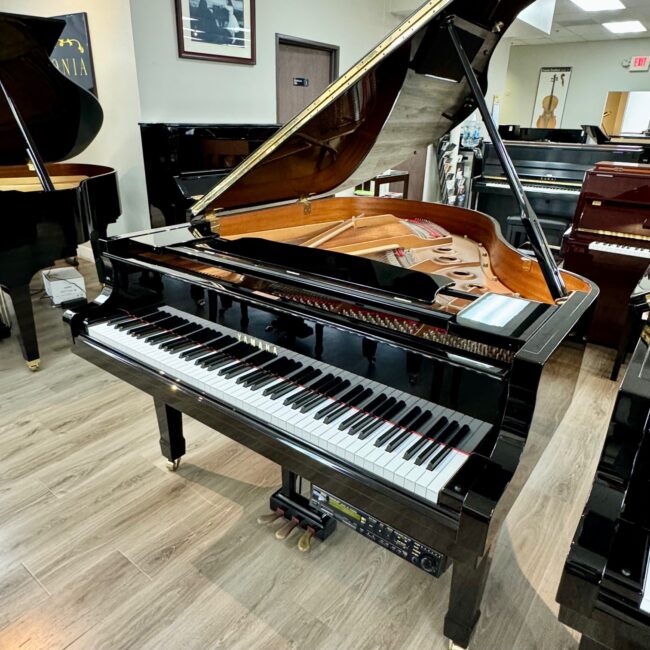 2000 Yamaha Grand Piano Model C2 with Disklavier System Ebony Polish - Image 3