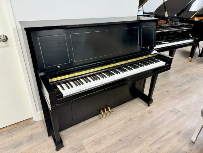 2010 Steinway & Sons Model 1098 Upright Piano Ebony Satin - Image 4