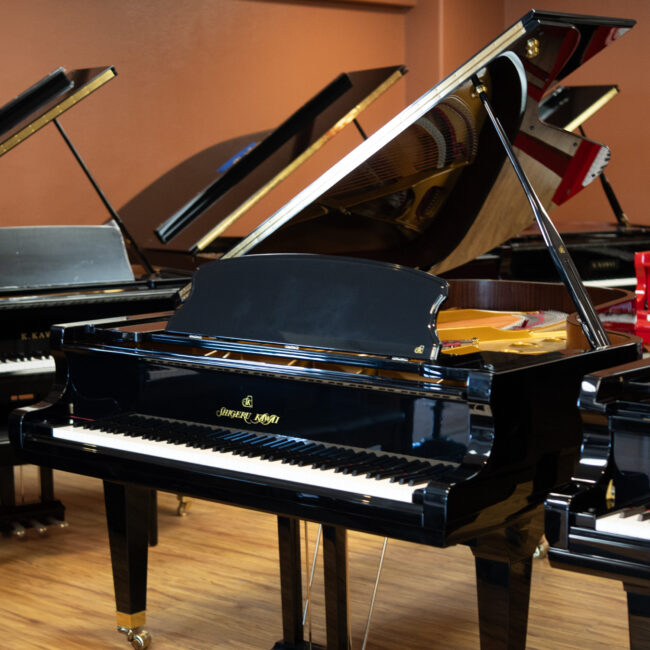 Shigeru Kawai SK-6 Orchestra Grand Piano Ebony Polish - Image 2