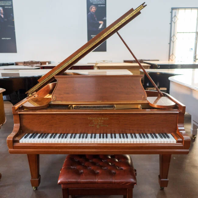 Steinway & Sons Vintage Model O Living Room Grand Piano Walnut Satin