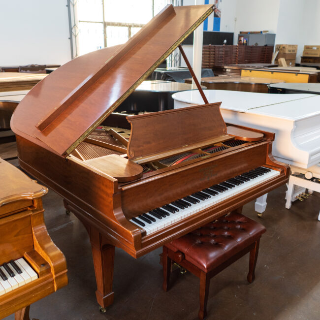 Steinway & Sons Vintage Model O Living Room Grand Piano Walnut Satin - Image 3