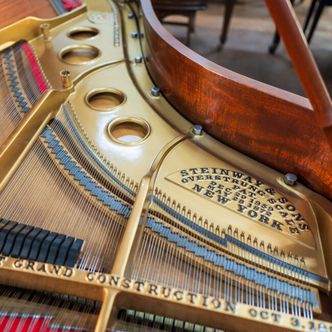 Steinway & Sons Vintage Model O Living Room Grand Piano Walnut Satin - Image 6