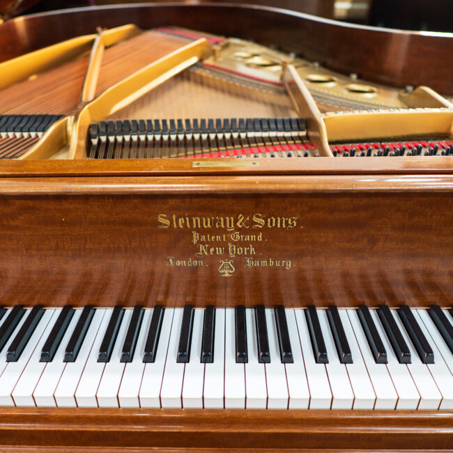 Steinway & Sons Vintage Model O Living Room Grand Piano Walnut Satin - Image 5