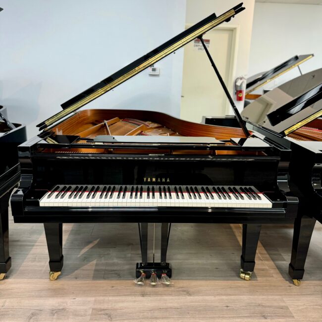 2001 Yamaha C6 Semi-Concert Grand Ebony Polish - Image 8