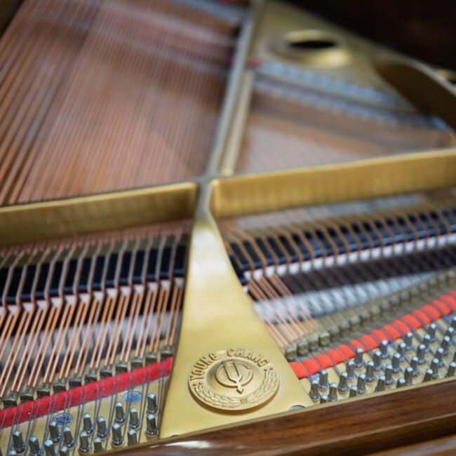 Young Chang G-185 Grand Piano Walnut Polish - Image 6