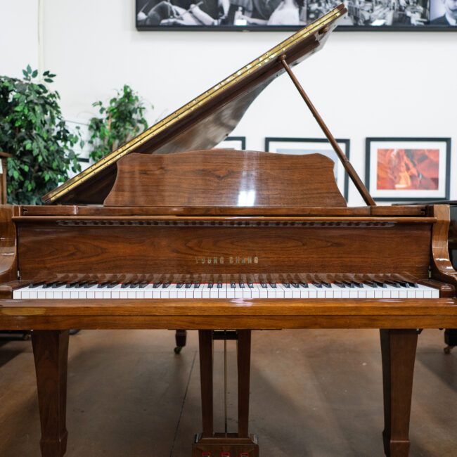 Young Chang G-185 Grand Piano Walnut Polish - Image 2