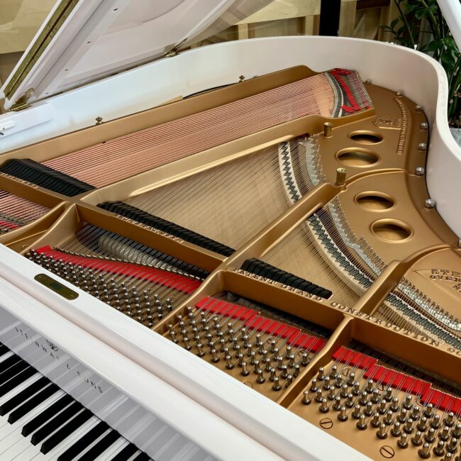 1910 Steinway & Sons Model O Grand Piano White Polish - Image 4