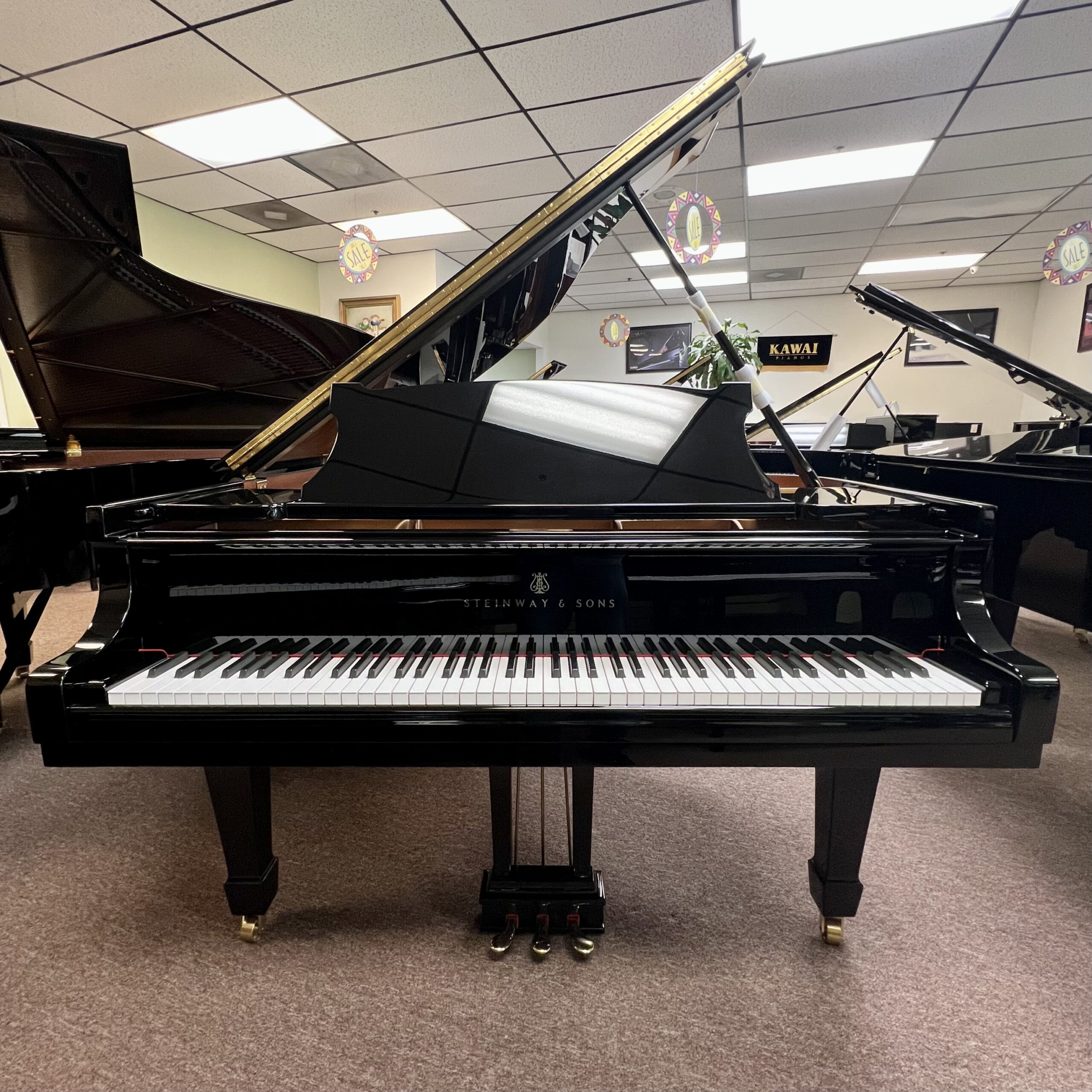 1929 Steinway & Sons Model M Studio Grand Piano Ebony Polish