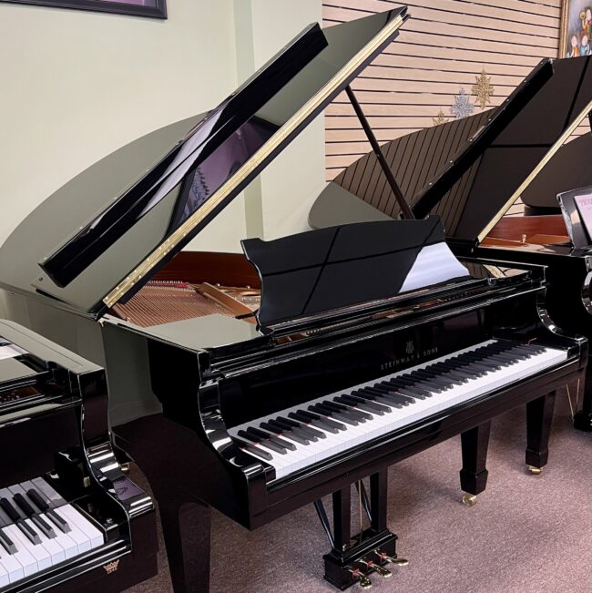 1912 Steinway & Sons Model O Grand Piano Ebony Polish - Image 3