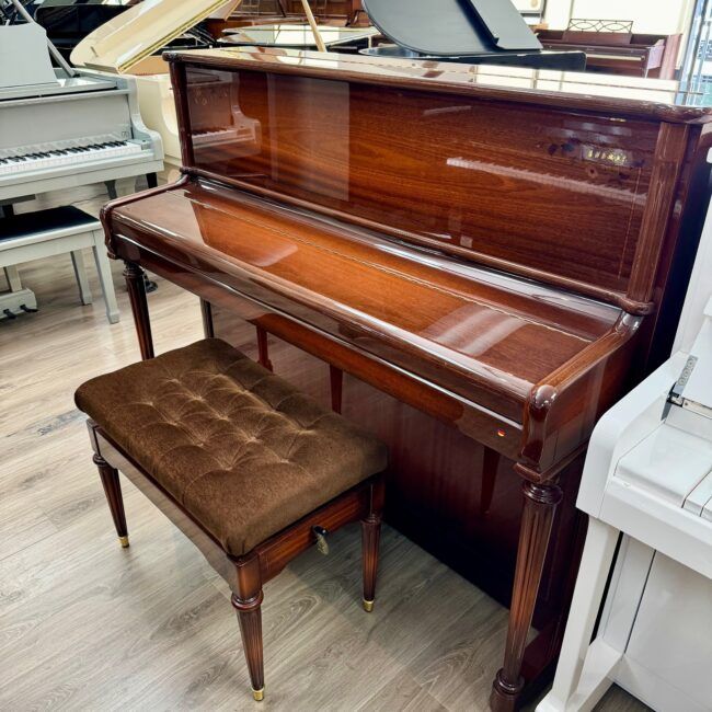 1999 Schimmel Model 120 RI Upright Piano Mahogany Polish - Image 8