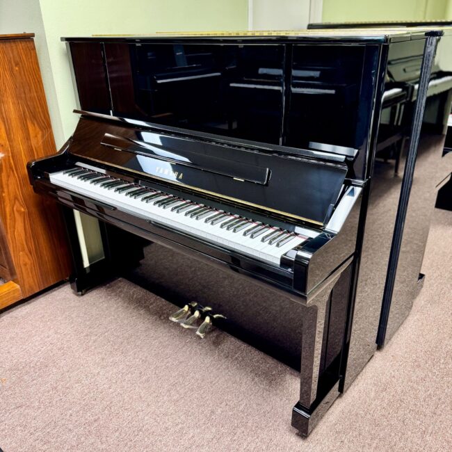 2004 Yamaha YU30 Upright Piano Ebony Polish - Image 2