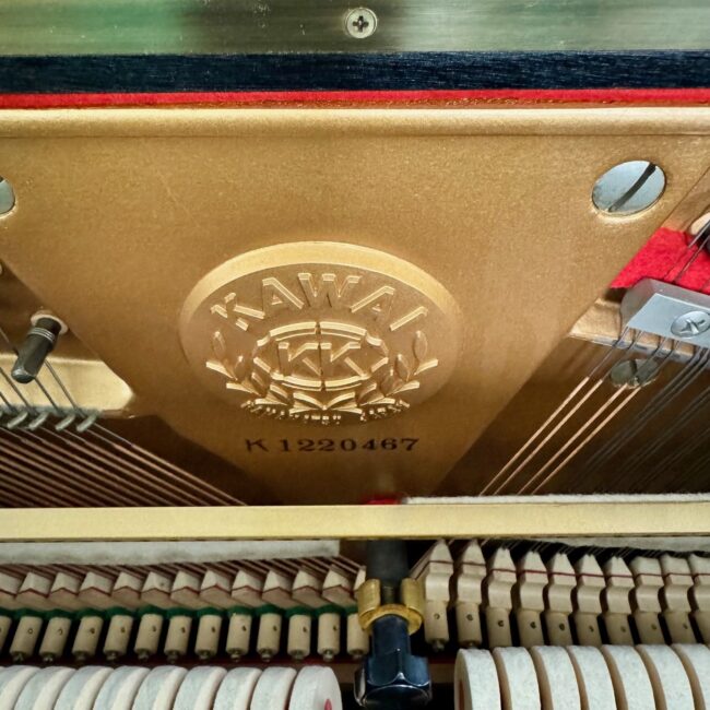 1981 Kawai US-50 Upright Piano Ebony Polish - Image 4