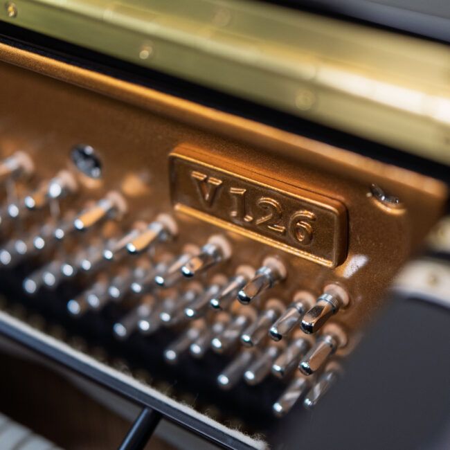 W. Hoffmann Vision V 126 Upright Piano Ebony Polish - Image 7