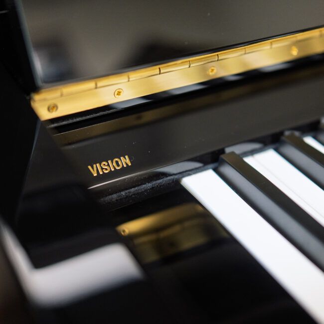 W. Hoffmann Vision V 126 Upright Piano Ebony Polish - Image 5