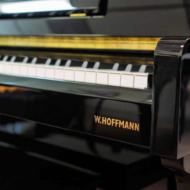 W. Hoffmann Vision V 126 Upright Piano Ebony Polish - Image 2