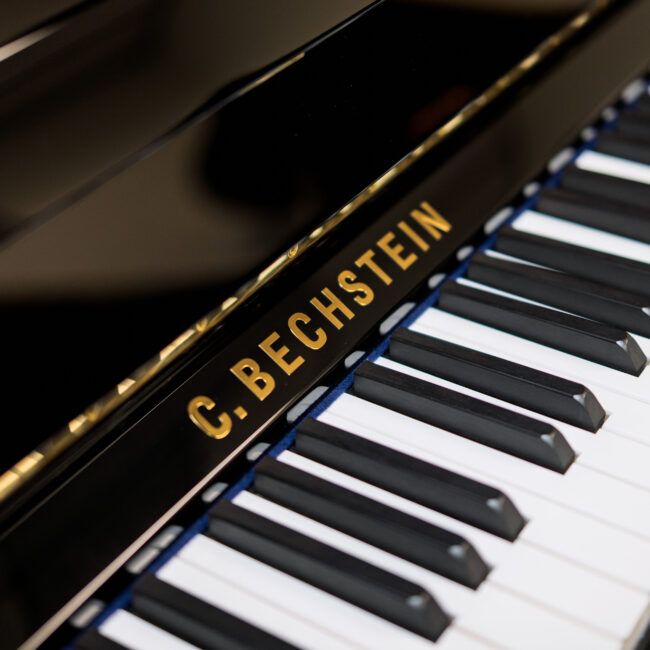 C. Bechstein Academy A6 Upright Piano Ebony Polish - Image 3