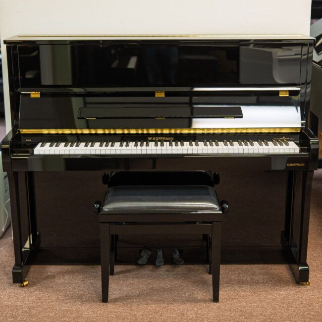 W. Hoffmann Vision V 120 Upright Piano Ebony Polish