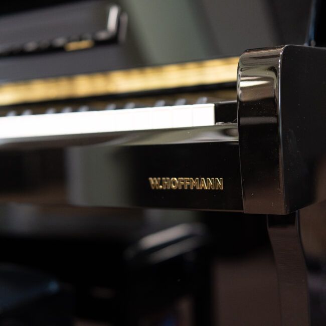 W. Hoffmann Vision V 120 Upright Piano Ebony Polish - Image 3
