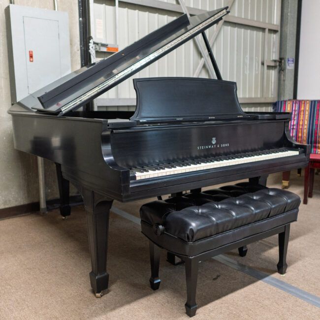 Steinway & Sons Model L Living Room Grand Piano Ebony Satin - Image 3