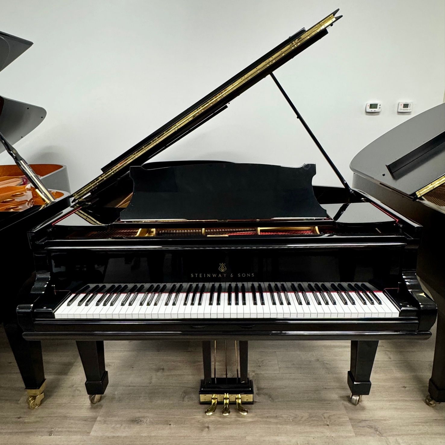 Steinway & Sons Model C Semi-Concert Grand Piano Ebony Polish