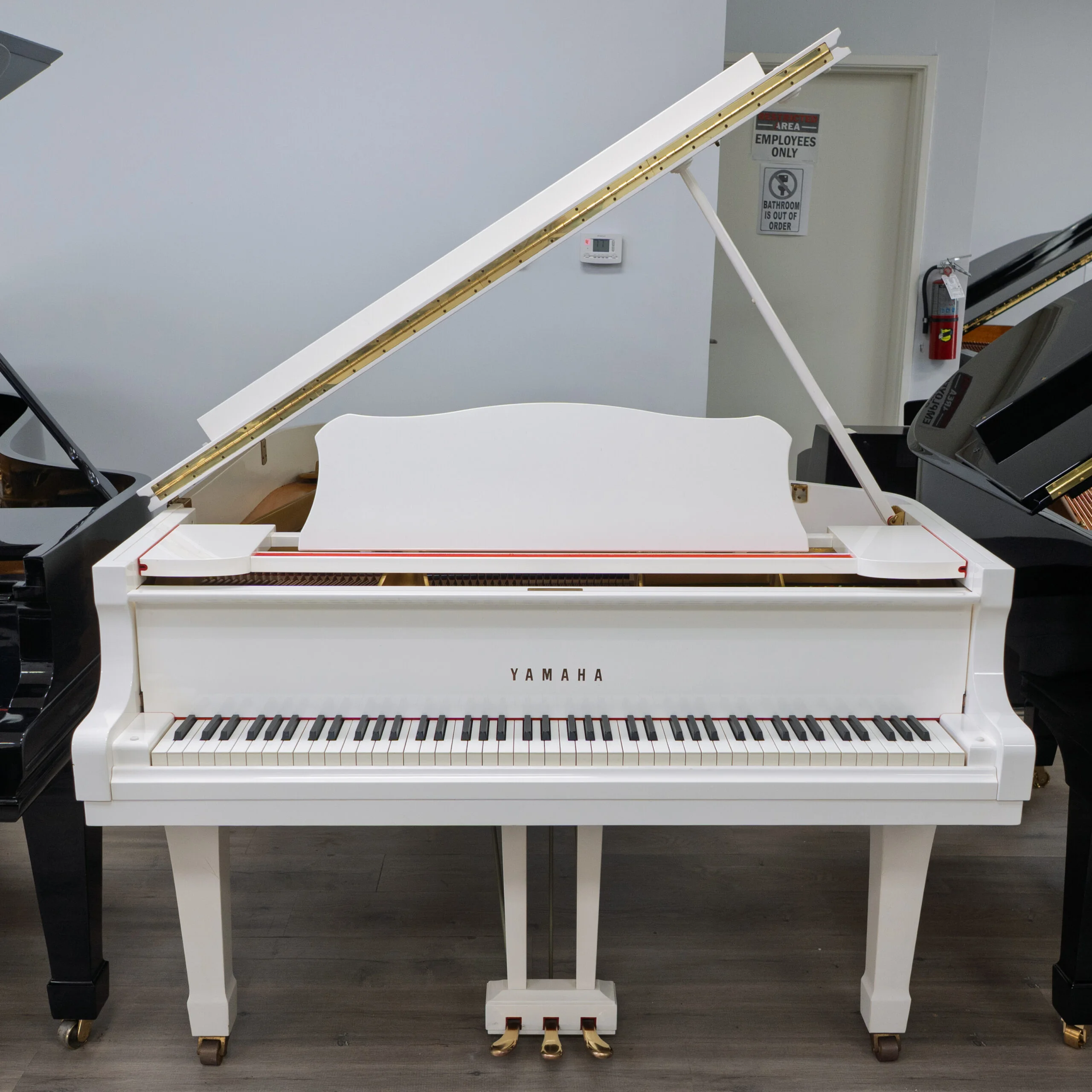 Yamaha C3 Grand Piano White Polish