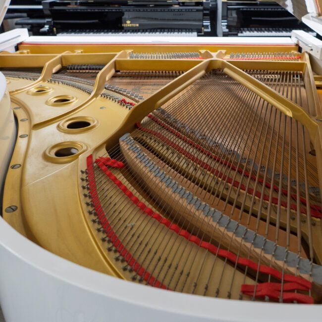 Yamaha C3 Grand Piano White Polish - Image 7