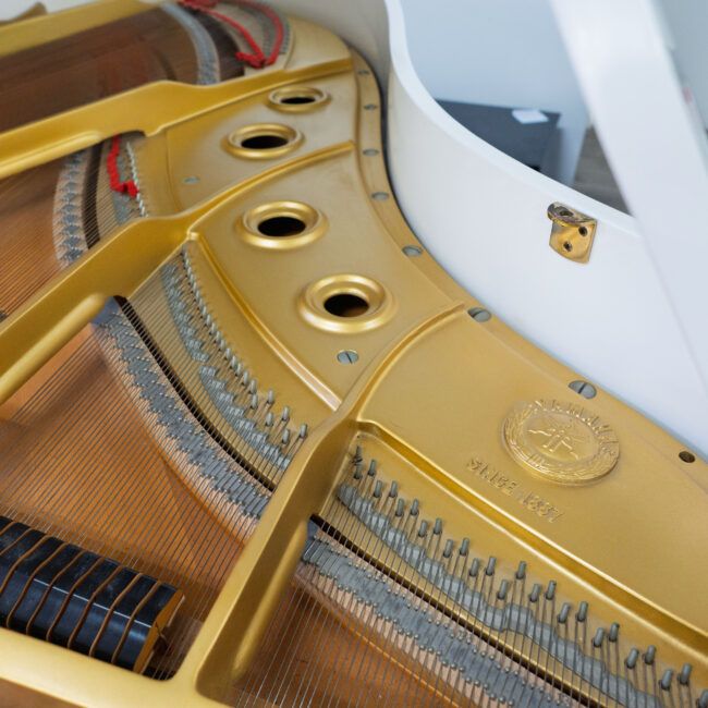 Yamaha C3 Grand Piano White Polish - Image 6