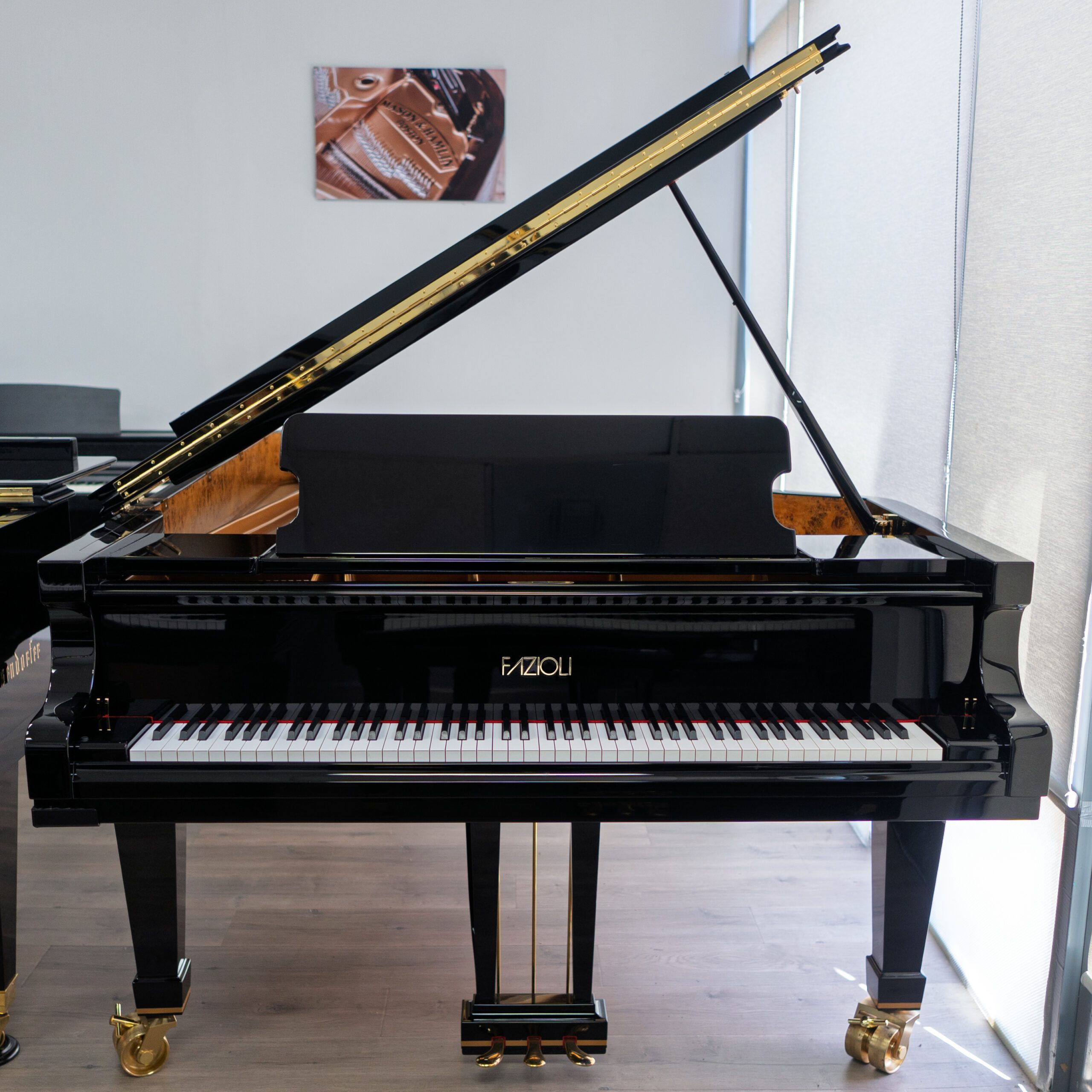 Fazioli F278 Concert Grand Piano Ebony Polish