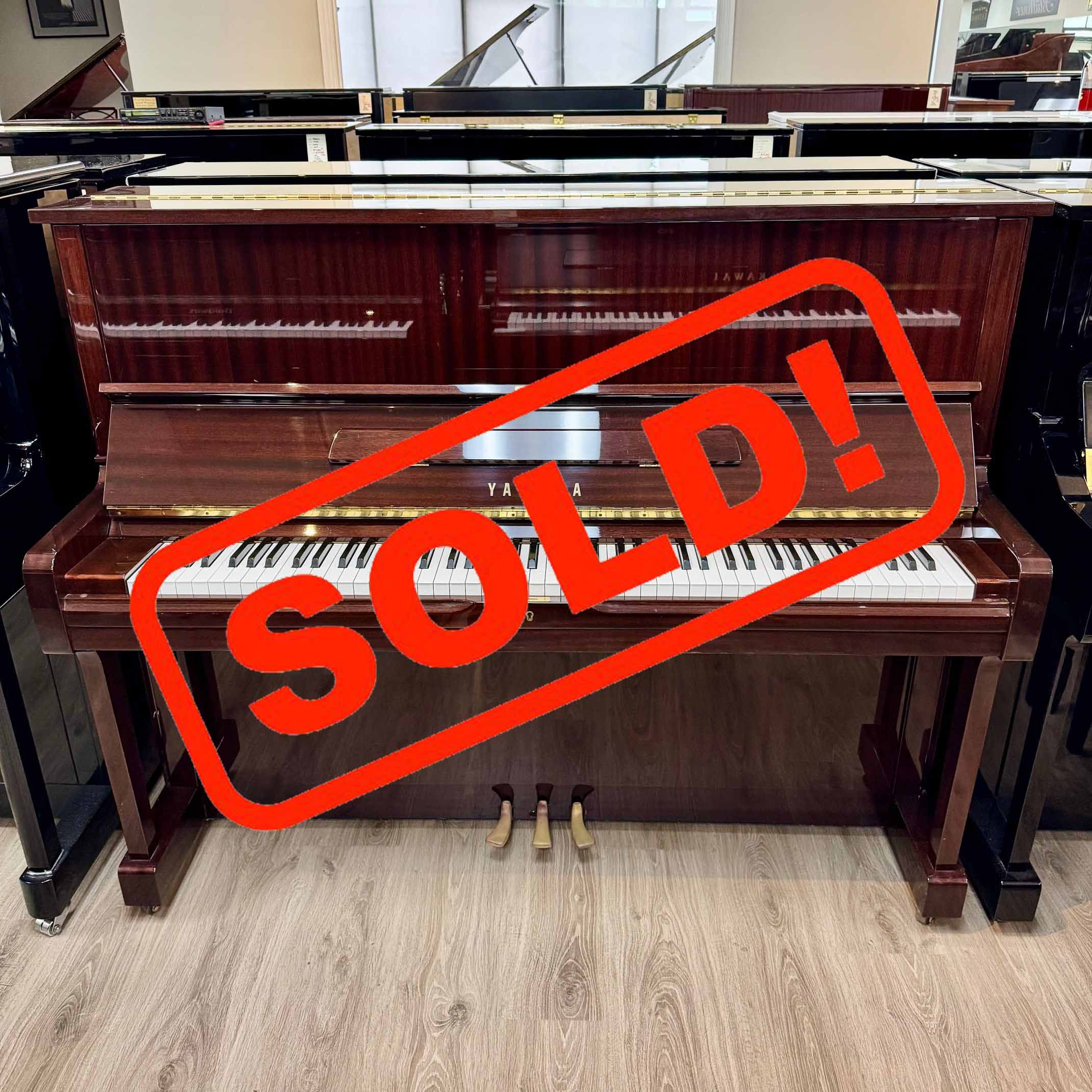 Yamaha U Series U1F Professional Upright Piano Mahogany Polish
