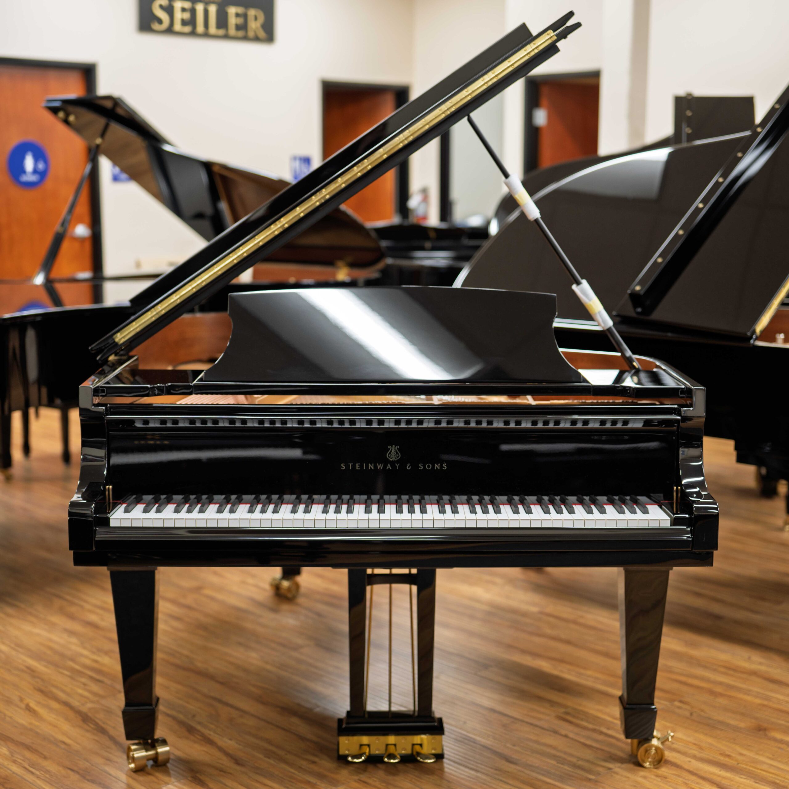 Steinway & Sons Model A3 Grand Piano Ebony Polish