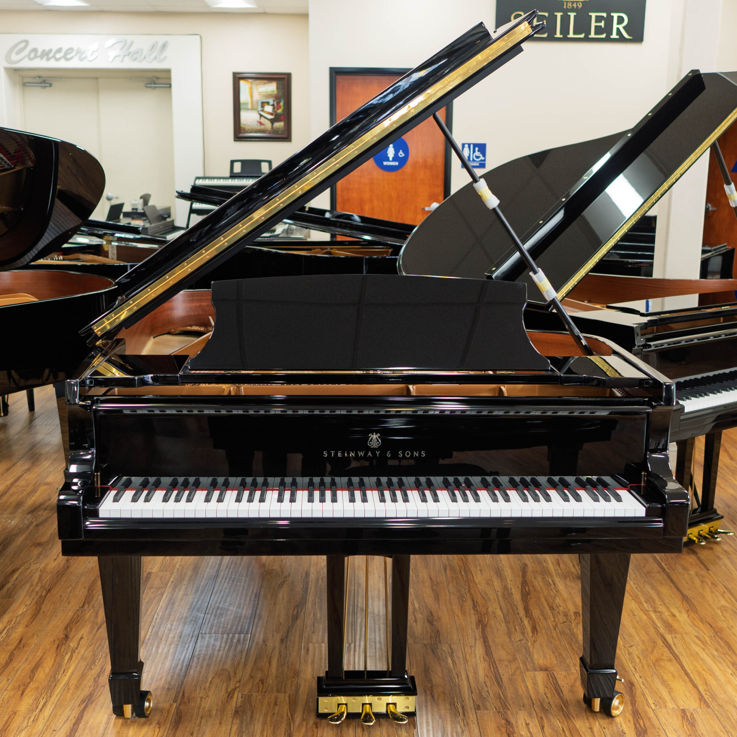 Steinway & Sons Model A Grand Piano Ebony Polish