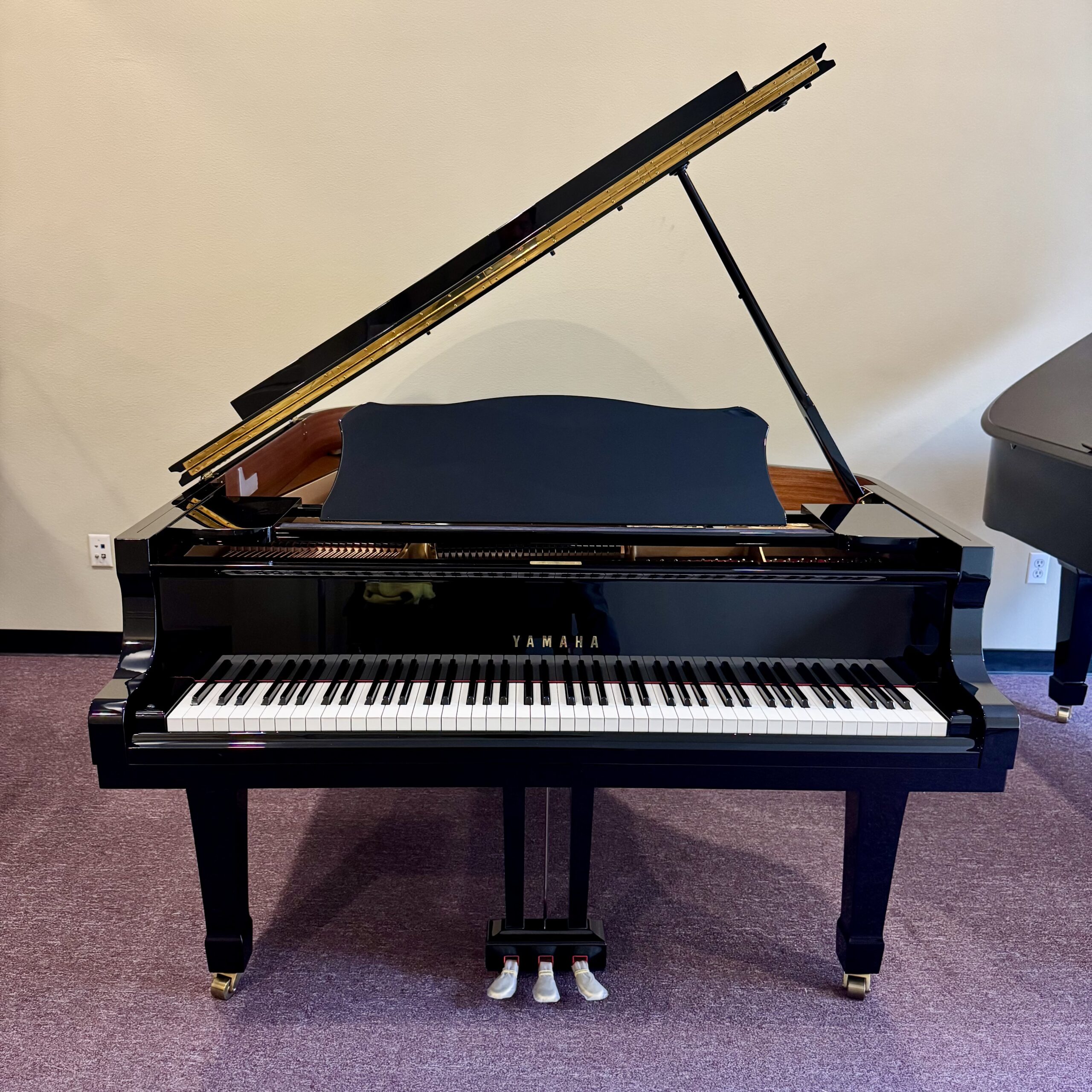 1987 Yamaha C5 Grand Piano Ebony Polish