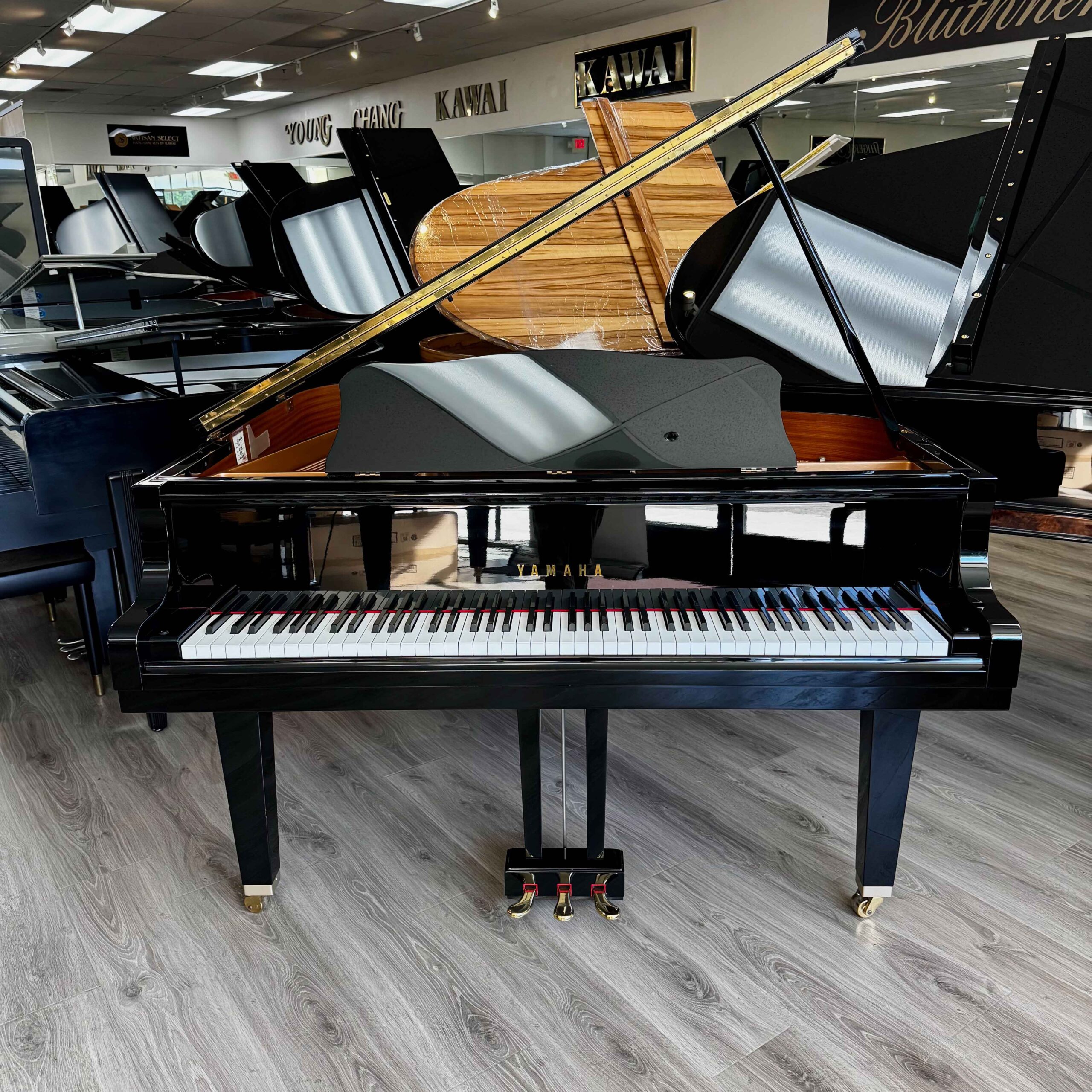 Yamaha A1 Baby Grand Piano Ebony Polish