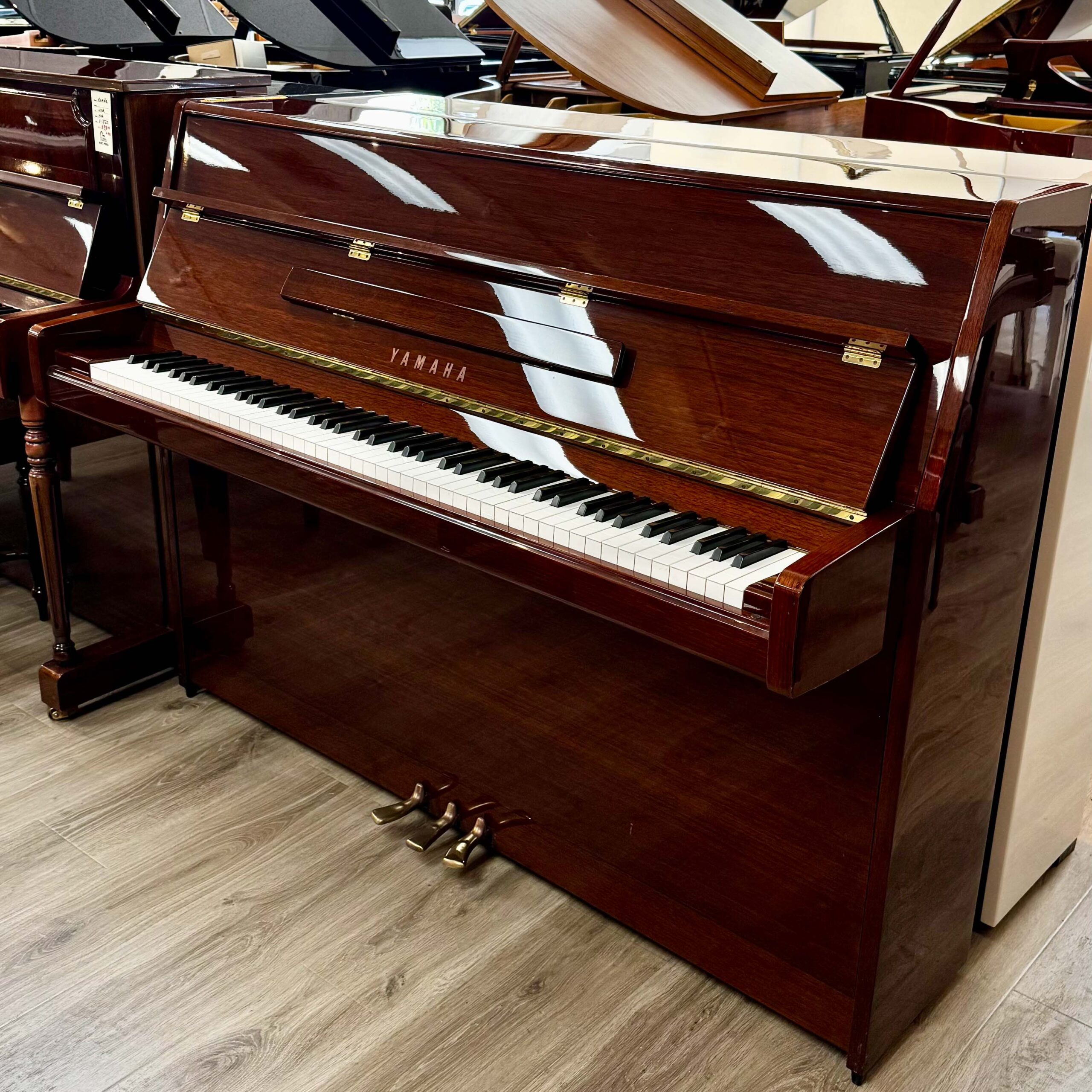 1994 Yamaha M1 Upright Piano Mahogany Polish