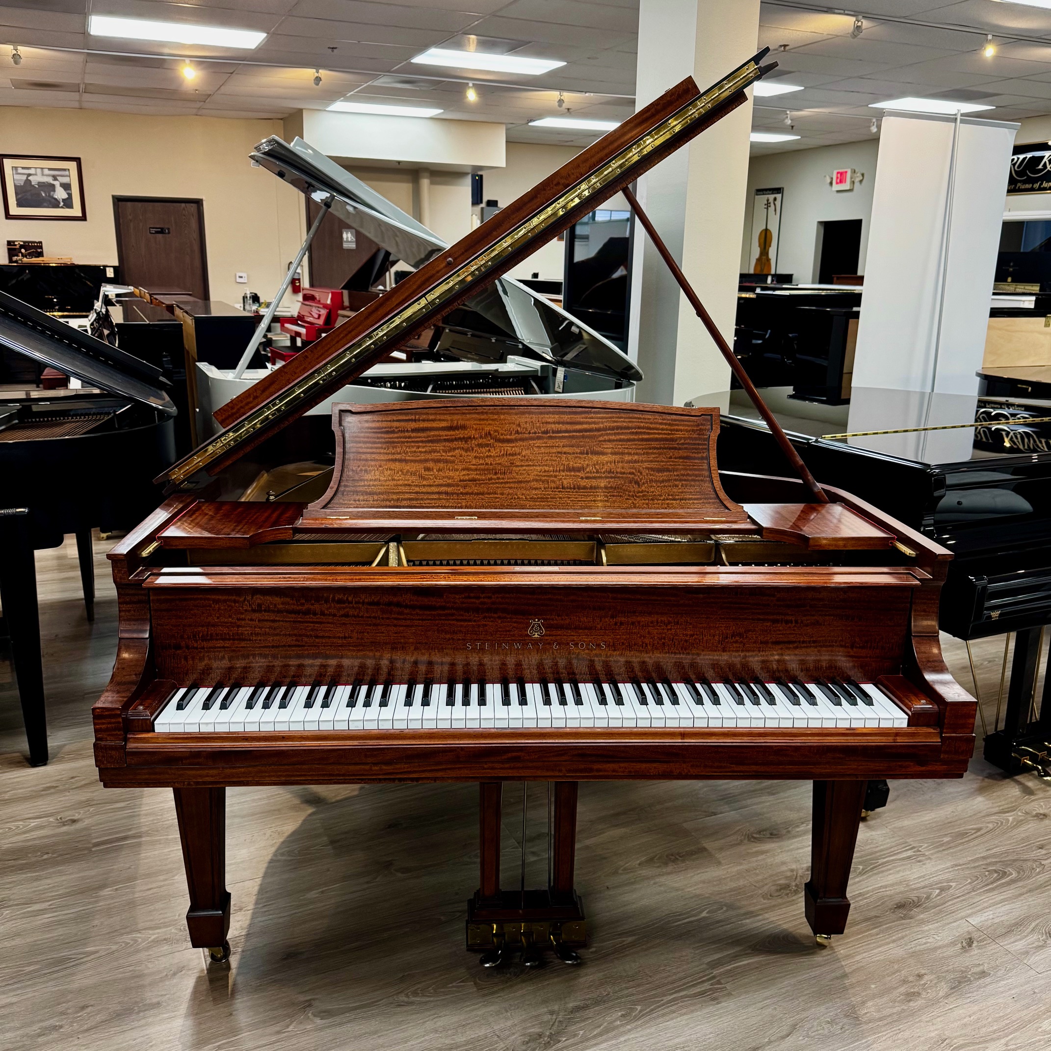 1923 Steinway & Sons Model L Grand Piano Sapeli Mahogany