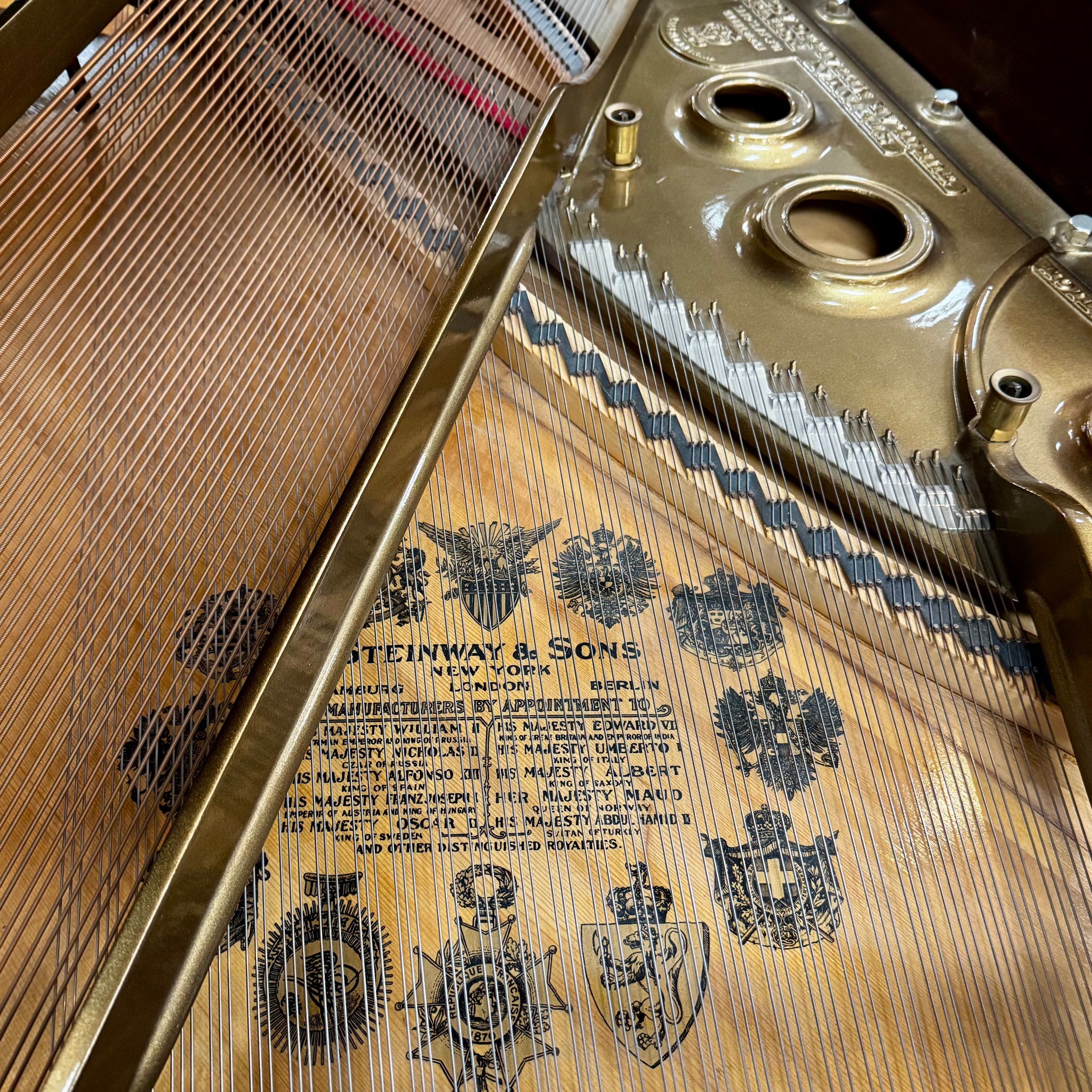 1923 Steinway & Sons Model L Grand Piano Sapeli Mahogany - Image 5